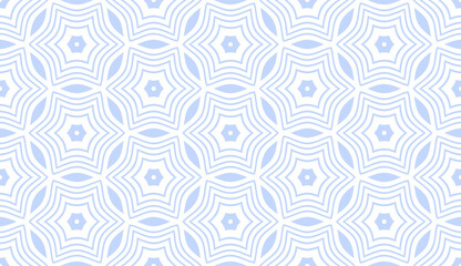 Seamless Geometric Pattern. Abstract Light Blue Texture.  - 784741667