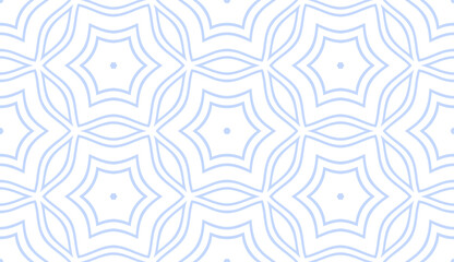 Seamless Geometric Pattern. Abstract Light Blue Texture.  - 784741671