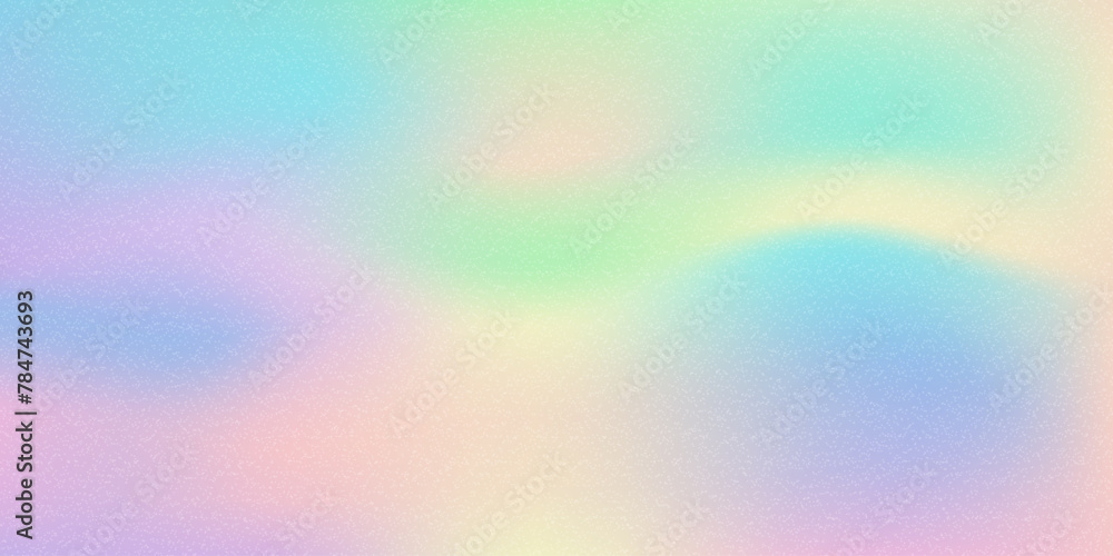 Poster holographic abstract gradient. wavy blend color background. blur liquid effect. grain gradation text