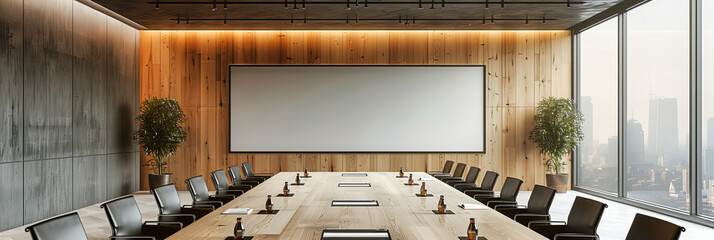 Contemporary Meeting Room with Modern Furniture and Spacious Design, Ideal for Corporate Gatherings