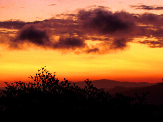Montaña morada
