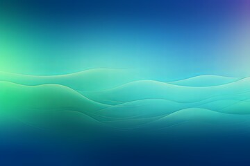 Abstract blue and green gradient background with blur effect, northern lights