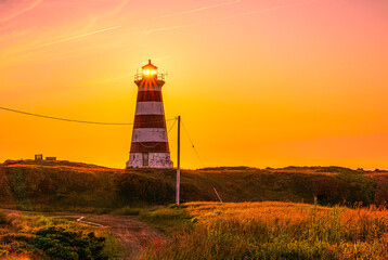 Brier Island Lighthouse Sunburst.