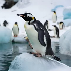 Fotobehang penguin in polar regions © sasa