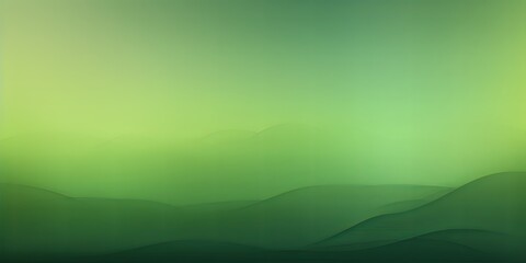 Abstract olive and green gradient background with blur effect, northern lights