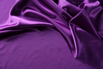 Purple silk fabric - 784749642