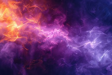 Colorful Fractal Noise Fiber Render. Abstract Isolated Nebula and Smoke Fractal in Hi-Res 3:2 Ratio - obrazy, fototapety, plakaty
