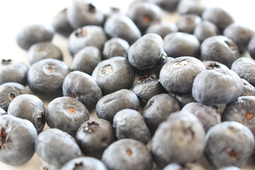 blueberries close up. set of blueberries. group of blueberries. fruit with selective focus.