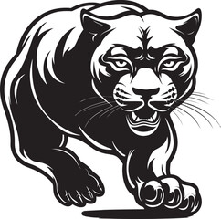 Velocity Vigilante Vector Logo Emblem Agile Attacker Running Panther Symbol