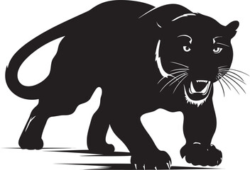 Prowess Panther Vector Iconic Symbol Swift Stalker Running Panther Icon