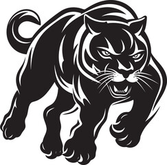 Velocity Vigilante Vector Logo Emblem Agile Attacker Running Panther Symbol