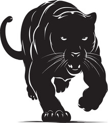 Prowess Panther Vector Iconic Symbol Swift Stalker Running Panther Icon