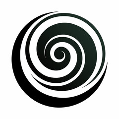 Naklejka premium Spiral Essence: Logo Design
