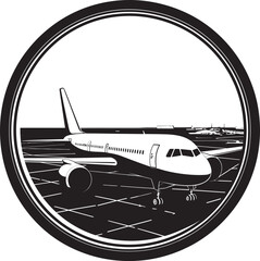 Jetport Jamboree Vector Logo Scene Aviators Arena Airport Iconic Design