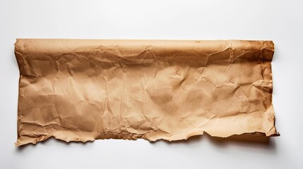 Mysterious Crumpled Brown Paper Background
