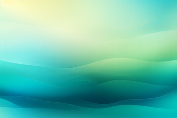 Abstract turquoise and green gradient background with blur effect, northern lights