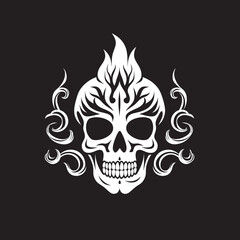 Mariabone Logo Cannabis Leaf Vector Symbol Skullscape Leaf Skull with Cannabis Emblem