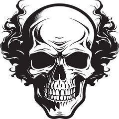 Leafy Cranium Skull with Cannabis Leaf Emblem MarijaSkull Mark Cannabis Skull Symbol