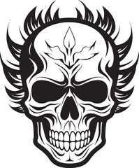 Cannabone Crest Cannabis Inspired Vector Icon Leafy Skullscape Skull with Cannabis Leaf Symbol