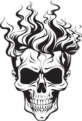 Cannabone Icon Skull with Cannabis Leaves Skullweed Emblem Cannabis Icon Design