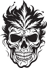 Mariabone Logo Skull with Cannabis Vector Skullscape Vision Cannabis Leaf Emblem