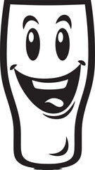 Pouring Smiles Iconic Smile Beer Mug Logo Mug of Joy Smile Glass Beer Logo Design