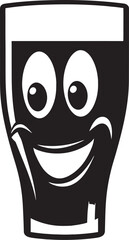 Radiant Refreshment Vector Logo Icon for Smile Beer Mug Crafted Grin Emblem Design for Glass Beer Mug