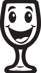 Elevated Happiness Vector Logo for Smile Beer Mug Joyful Pour Smile Glass Beer Mug Emblem