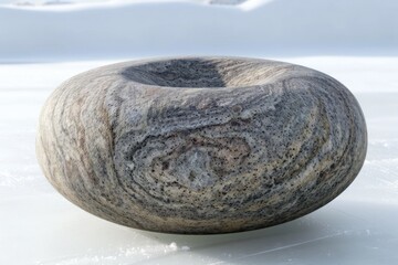 Fototapeta premium Get Your Game On: 3D Curling Stone for Winter Sports Enthusiasts