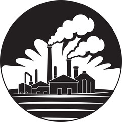 Obraz premium EcoVenture Emissions Vector Logo Design EcoChimney Innovations Emblematic Icon