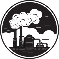 EcoChimney Technologies EcoPlume Icon EcoVenture Emissions Sustainable Smokestack Emblem