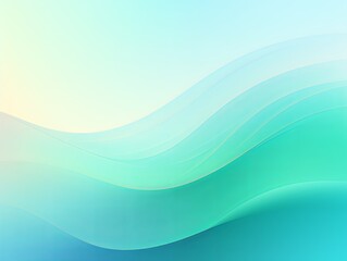 Abstract turquoise and green gradient background with blur effect, northern lights