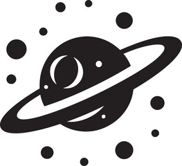 Celestial Symbol Vector Badge for Space Starry Insignia Icon Design for Space