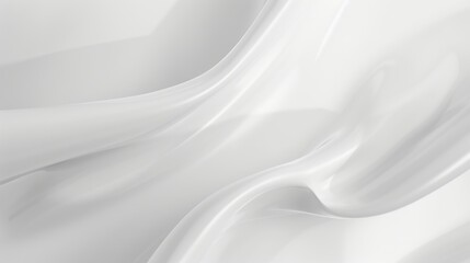 Fototapeta premium Elegant white silk fabric wave texture background. Clothing material