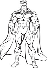 Courageous Crest Iconic Hero Symbol Vigilante Vanguard Badge Design for Super Emblem