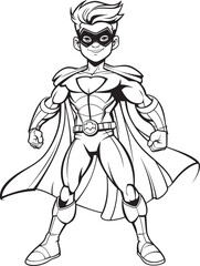 Caped Crusader Iconic Design for Superhero Badge Justice Mark Symbolic Emblem for Heroic Badge