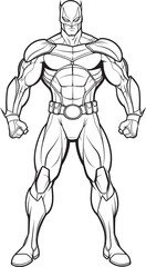 Vigilante Vanguard Iconic Badge for Heroic Design Power Crest Emblematic Symbol for Superhero Badge