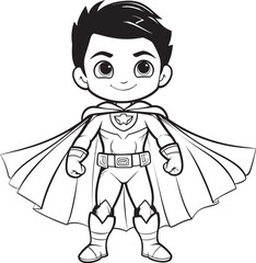 Fototapeta premium Caped Crusader Iconic Hero Symbol Justice Mark Superhero Badge Emblem