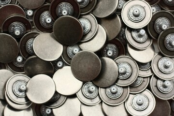 Large metal buttons for jeans
