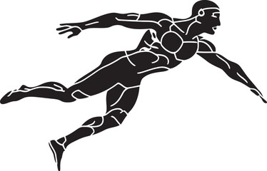 Splash Sprint Icon Design for Swim Symbol Dive Dynamo Emblematic Swimmer Logo