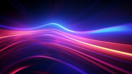 futuristic neon background with glowing ascending lines