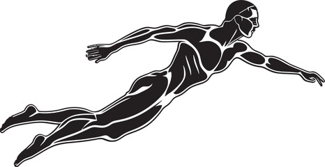 Dive Dynamics Vector Emblematic Icon Splash Stroke Emblematic Logo Design