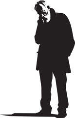 Solemn Sentinel Symbol of Wearied Vigil Weary Wanderer Iconic Emblem of Lifes Journey