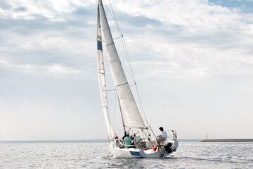 Serene sailing adventure on calm waters