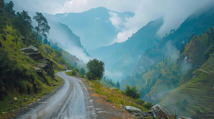 Himalayan Road trip - obrazy, fototapety, plakaty