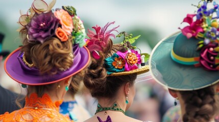 woman in hat at ascot racecourse
