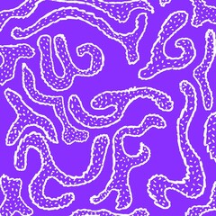The image consists of a print with the face of a polar bear that repeats