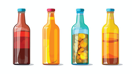 Vector illustration a bottles on a white background