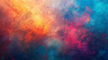 Abstract Oil Painting effect background, Mystical and Fantasy Themes: Abstracts that evoke a sense of wonder or the supernatural. 