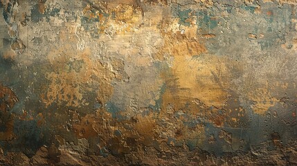 Oil paint, rough stucco effect, earthy palette, morning light, wide angle, deep texture. 